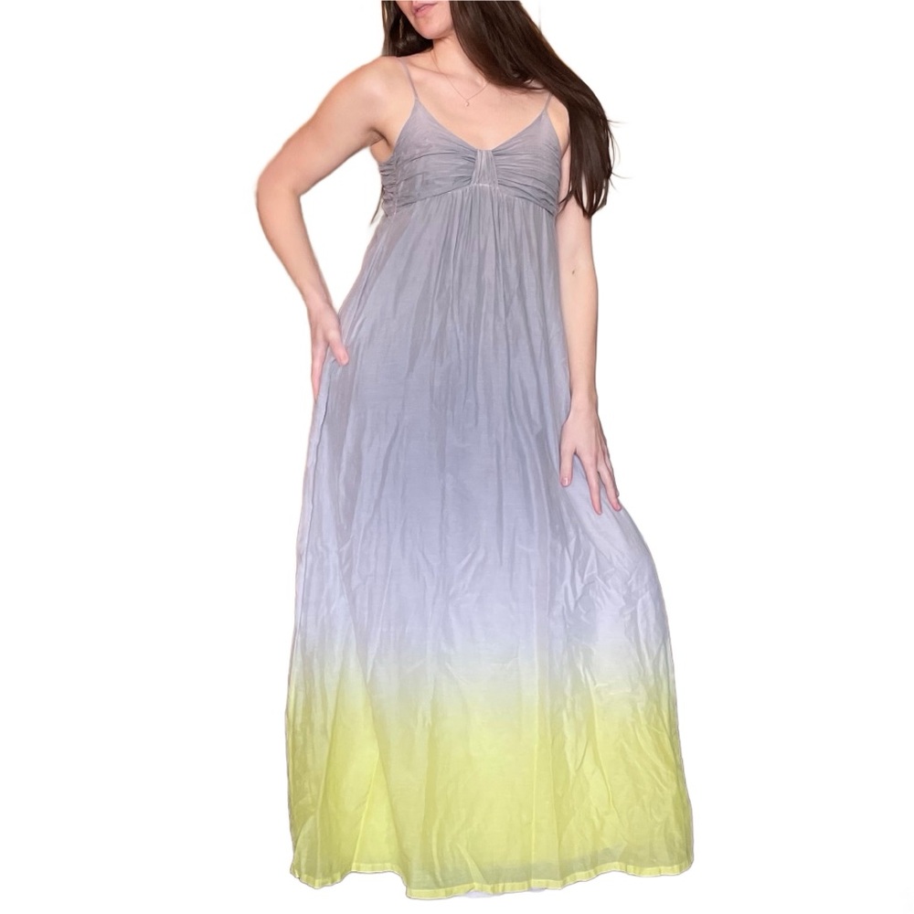 Young Fabulous & Broke Silk Ombre Babydoll Maxi Dress S
